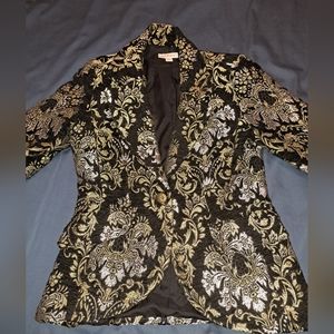 Elegant single-breasted fitted embroidered coat Boston Proper 4